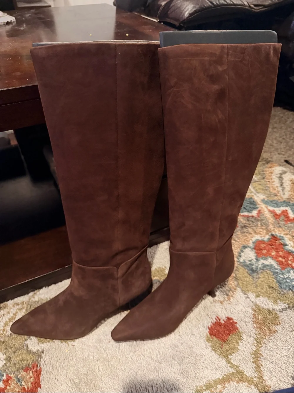Kate Spade Adele Tall Brown Suede Knee-High Women's Boots